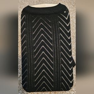 Black Patterned Tights | Size S/M